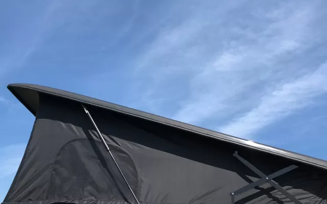 Campervan roof that is extended